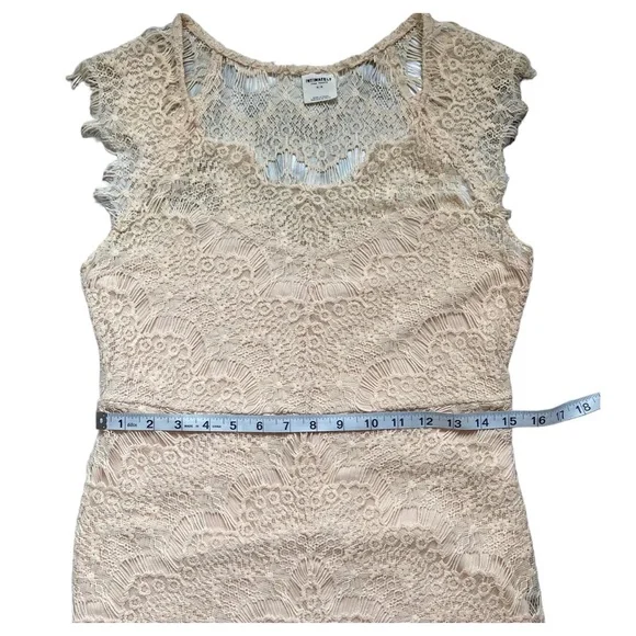 Free People - Intimately Free - Sleeveless Lace Bodycon Style - Size M - Beige - Picture 8 of 15